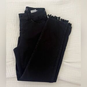 NYDJ Black Fringed Women's Jeans, size 4